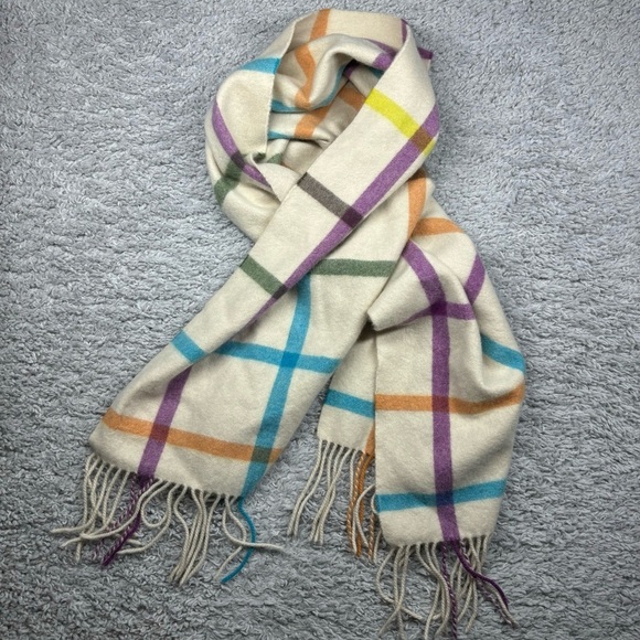 Coach Scarf Cashmere Multicolor Designer Accessories Fall Winter Gifts Outerwear - Picture 1 of 4